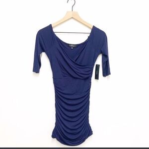 Lulu's Navy Midi Dress
